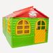 Будинок дитячий зі шторками (Зелений/Червоний) 265*130*1195см - 1