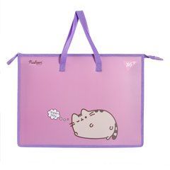 Папка портфель Yes Pusheen А3 з тканинними ручками - 1