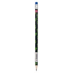 Олівець чорнографітний 1 Вересня Space трикутний з ластиком - 1