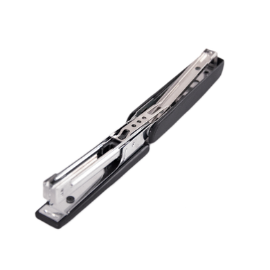 Степлер пластиковый, RUBBER TOUCH, 12 л., (скобы №10), 107х25х54 мм, синий - 7