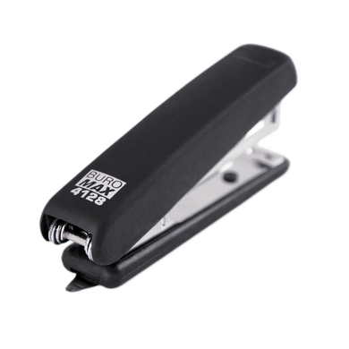 Степлер пластиковий, RUBBER TOUCH, 12 арк., (скоби №10), 107х25х54 мм, синій - 8