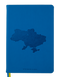 Блокнот діліовий UKRAINE, А5, 96 арк., лінія, синій, шт.шкіра - 1