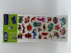 3D наліпки Морськи жителі 23 см, KIDS Line - 1