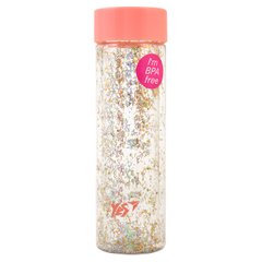 Бутылка для воды YES с блестками "Shine", 570мл, крышка персикового цвета - 1