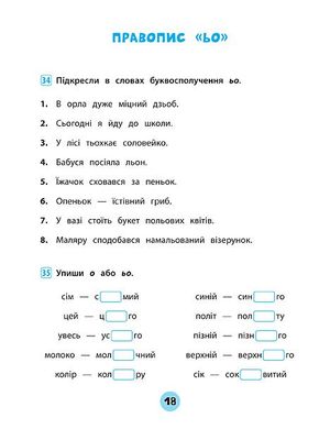 Книга серії: Тренувалочка "Українська мова. Зошит практичних завдань" 1 клас - 2
