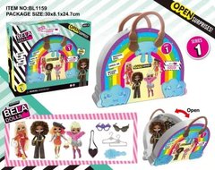 Игровой набор LO. кукла Bella Dolls BL1159 (36шт|2) сумка д| девочек в кот. кукла 17,5см+сюрпризы: одежда, украшения, аксессуары, в кор.30*8*25см - 1