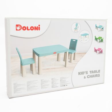Ігровий набір DOLONI Cтіл та 2 стільця (зелений) 04680/2 - 5