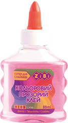 Клей (для слаймів) рожевий прозорий на PVA-основі, 88 мл - 1