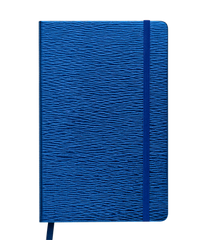 Блокнот деловой INGOT, 125x195 мм, 80 л., клетка, иск. кожа, синий - 1