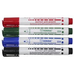 Набір маркерів для дошок 2,5-3,5мм. круглі 4шт. NORMA - 1