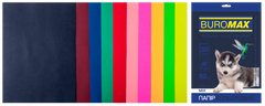 Набор цветной бумаги DARK+NEON, 10 цв., 50 л., А4, 80 г/м² - 1