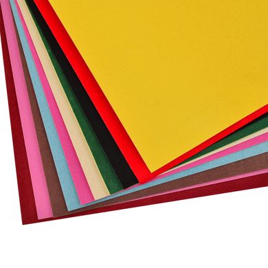 Набір кольорового паперу оксамитового А4 (10 арк), самоклейного - 4