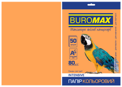Папір кольоровий INTENSIVE, помаранчевий, 50 арк., А4, 80 г/м&sup2; - 1