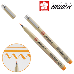 Лінер-пензель PIGMA Brush, Оранжевий, Sakura - 1