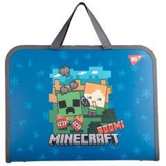 Папка-портфель Yes Minecraft Alex FC на блискавці з тканинними ручками - 1