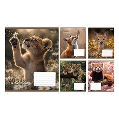Тетрадь школьная 1Вересня Wildlife is beautiful А5 18 листов линия - 1