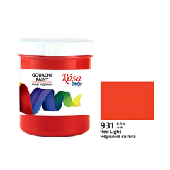 рба гуашева, Червона світла (931), 100мл, ROSA Studio - 1