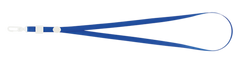 Шнурок с карабином для бейджа-идентификатора, 460х10 мм, синий - 1