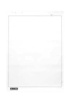 Блок паперу для фліпчартів, 64х90 см, нелінований, 10 арк., офсет 70 г/м2, карт.коробка - 2