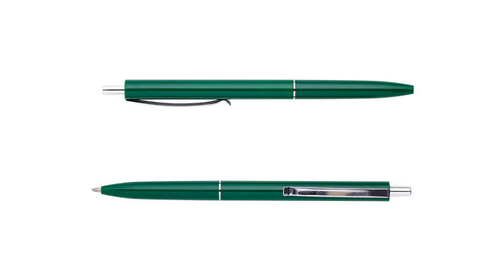 Ручка шарик.автомат.COLOR, L2U, 1 мм, зеленый корпус, синие чернила - 1
