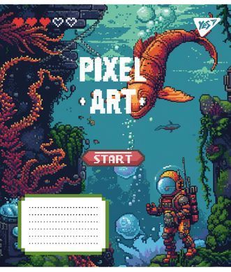 Зошит шкільний Yes Pixel art А5 12 аркушів лінія - 2