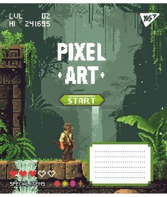 Зошит шкільний Yes Pixel art А5 12 аркушів лінія - 3