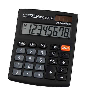 Калькулятор Citizen SDC-805NR, 8 разрядов - 1