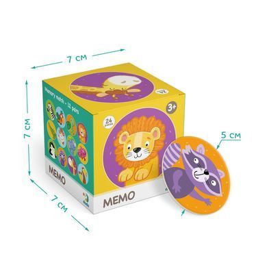 Настільна гра Мемо Дикі тварини dodo - 4