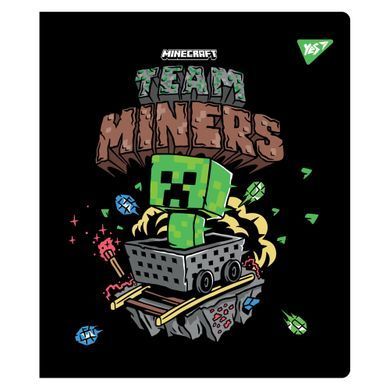 Тетрадь YES Minecraft. Team 18 листов линия - 2