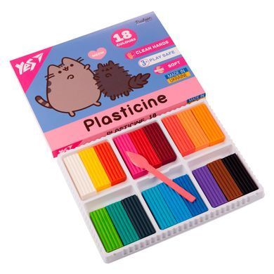 Пластилин Yes Pusheen 18 цветов 360 г - 2