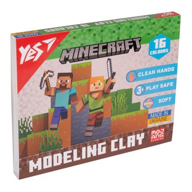 Пластилін Yes Minecraft 16 кольорів 320 г - 1