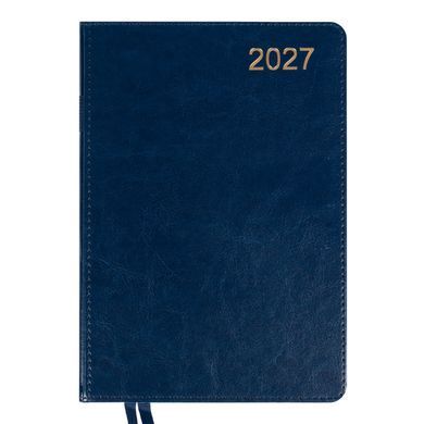 Ежедневник Leo Planner City А5 датированный 2027 твердый синий 368 страниц - 2