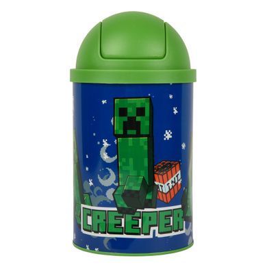 Контейнер настольный для мусора Yes Minecraft Creeper металлический 10 х 18 см - 3