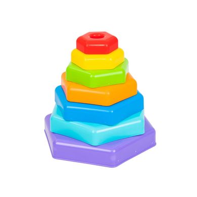 Іграшка розвиваюча "Райдужна пірамідка" - 2