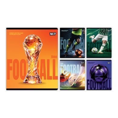Тетрадь ученическая Yes Football А5 18 листов линия - 6
