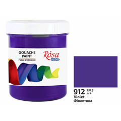 Краска гуашевая, (912) Фиолетовая, 100мл, ROSA Studio - 1