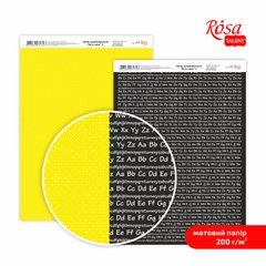 Бумага дизайнерская двусторонняя матовая „Be in color“ 4 21х29,7см 200г/м2 ROSA TALENT - 1