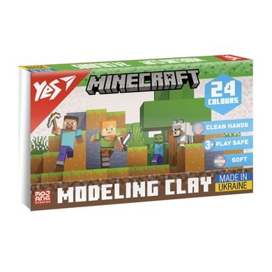 Пластилін Yes Minecraft 24 кольорів 480 г - 1