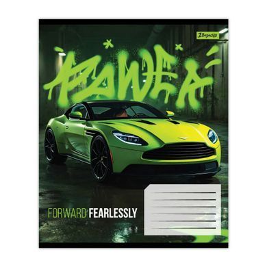 Тетрадь школьная 1Вересня Fearleslly forward А5 12 листов клетка - 5