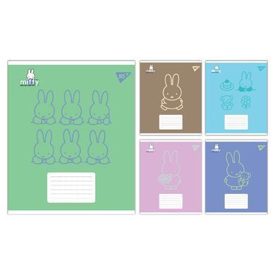 Тетрадь ученическая школьная Yes Miffy Bunny А5 18 листов линия - 6