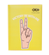 Блокнот SYMBOL, А-5, 64 арк., тв. обкл., мат. лам. з поролоном, KIDS Line, жовтий - 1