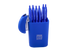 Стакан пластиковий для канц. приладдя, RUBBER TOUCH, синій - 5