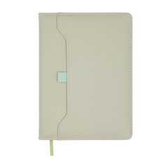 Щоденник недат. SAVANA, A5, сірий, штуч.шкіра, 336 стор - 1