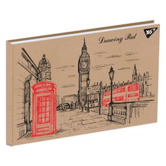 Альбом для рисования YES А4 30л/100 склейка белила "London" крафт - 1