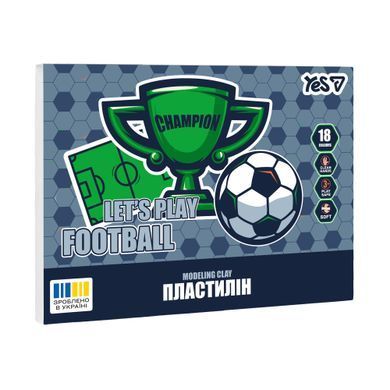 Пластилин Yes Football 18 цветов 360 г - 8