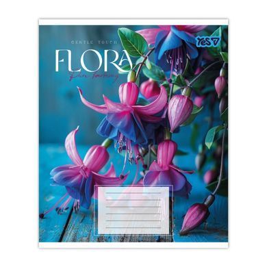 Тетрадь школьная Yes Flora А5 24 листов клетка - 4