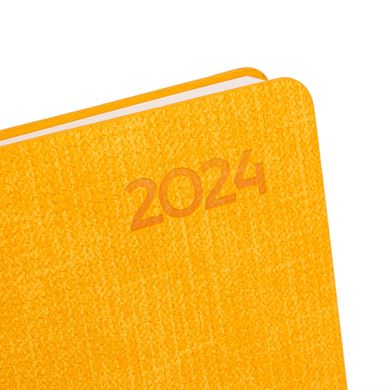Еженедельник 10х15см Leo Planner датированный 2024 Ambassador желтый 128 стр - 8