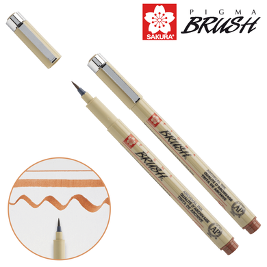 Лінер-пензель PIGMA Brush, Коричневий, Sakura - 2