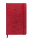 Блокнот діловий INGOT, 125x195 мм, 80 арк., клітинка, червоний, шт.шкіра - 2