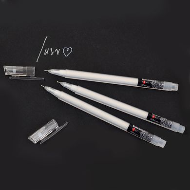 Ручка гелевая SANTI 0,6 мм белая - 3